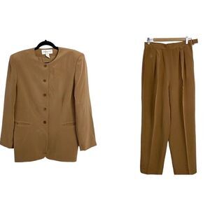 Vintage Jones New York 100% Silk Pant Suit